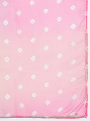 Bandhani Printed Regular Gotta Patti Kurta with Palazzos & Dupatta