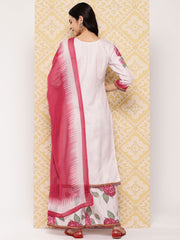 Women Floral Printed Regular Kurta with Palazzos & With Dupatta-AHKUPZDU-COMBO-462-ICH
