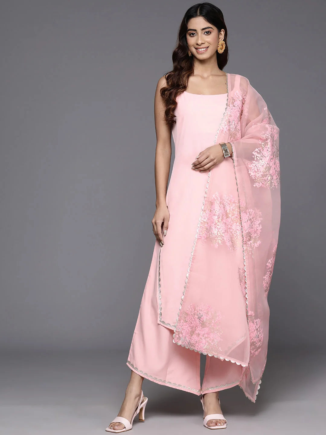 Gotta Patti Kurta Palazzo Set with Dupatta | Festive Wear