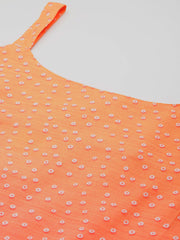 Women Bandhani Printed Regular Gotta Patti Kurta with Palazzos & With Dupatta-AHKUPZDU-COMBO-897