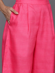 Women Bandhani Printed Regular Gotta Patti Kurta with Palazzos & With Dupatta-AHKUPZDU-COMBO-897