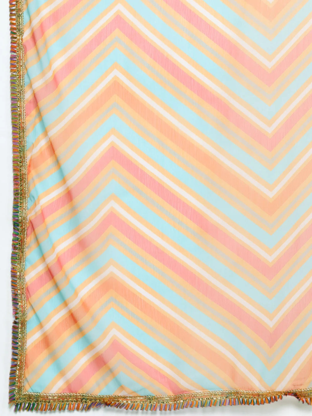 Silk Kurta and Palazzo Set - Floral Print Women's Outfit