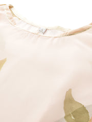 Womens Off White Organza Fusion Kurta Sets-AHKUPZTP-COMBO-1122