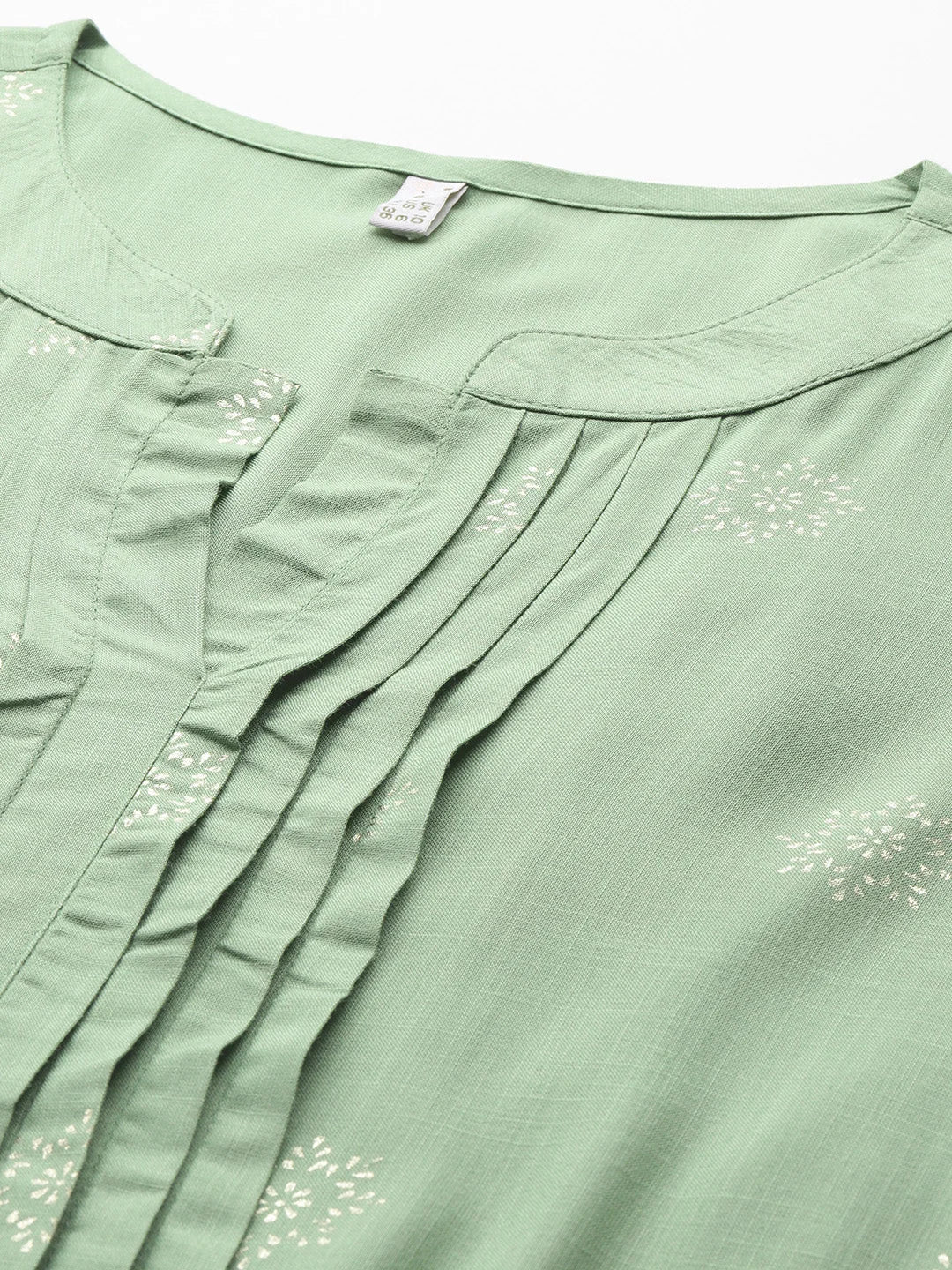Women's Green Fusion Kurta-AHKURYGP-1160-DS