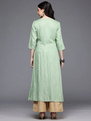 Women's Green Fusion Kurta-AHKURYGP-1160-DS
