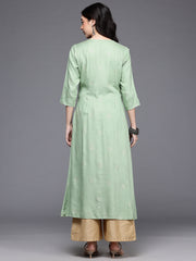 Women's Green Fusion Kurta-AHKURYGP-1160-DS