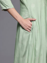 Women's Green Fusion Kurta-AHKURYGP-1160-DS