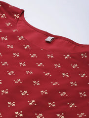 Ethnic Motifs Printed Gotta Patti Kurti With Sharara & Dupatta-AHKUSH-COMBO-1023