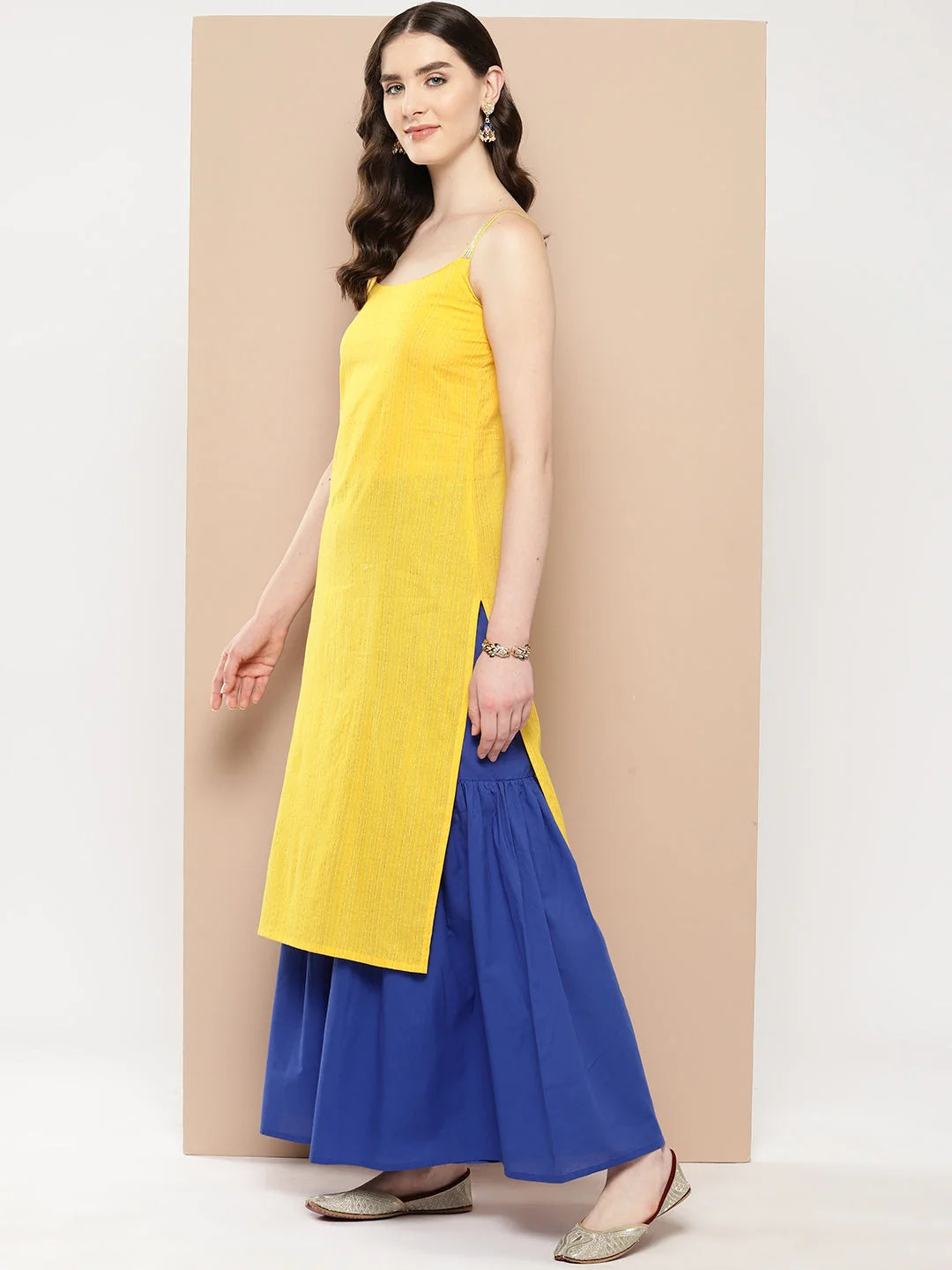 Cotton Printed Kurta with Sharara Set | Sharara Suits for Women