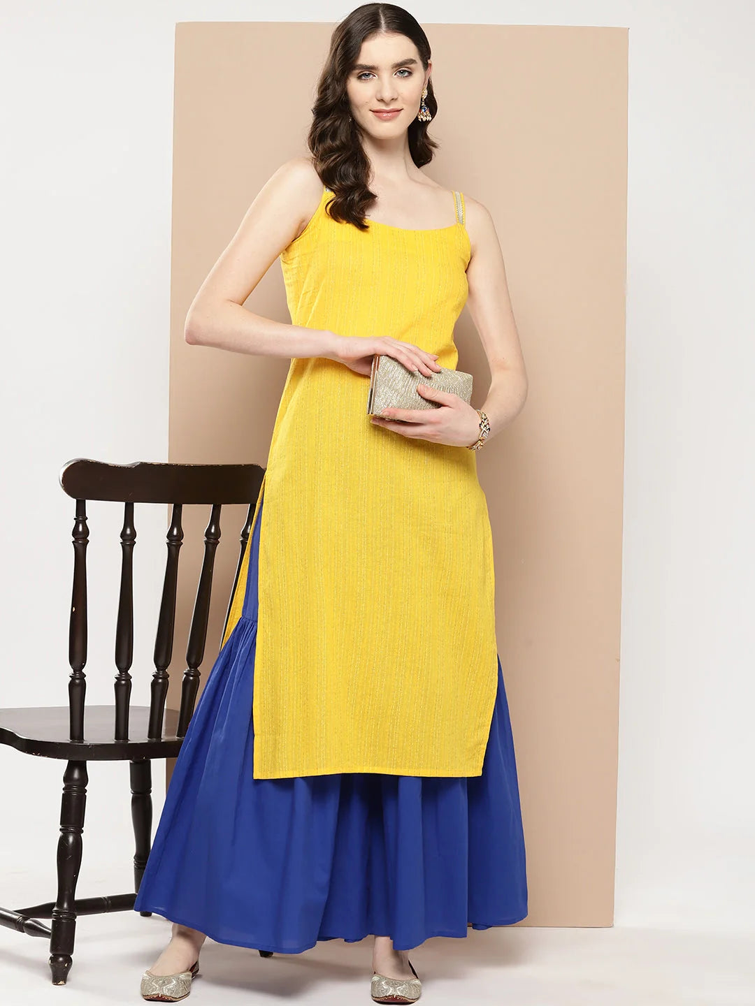 Cotton Printed Kurta with Sharara Set | Sharara Suits for Women