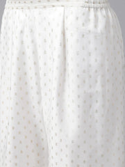 Women Dark Green Plain Chanderi Kurta with Sharara Set-AHKUSH-Combo-320