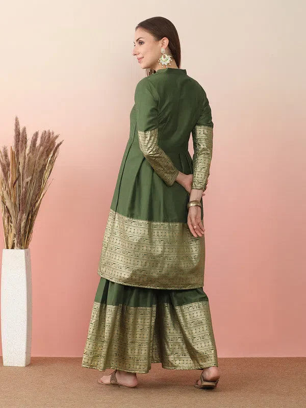 Stylish Printed Kurta Palazzo Set | Women's Traditional Wear