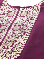 Bandhani Printed Gotta Patti Kurti With Salwar & Dupatta-AHKUSLDU-COMBO-1034