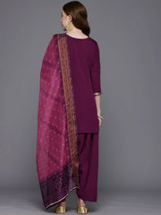 Bandhani Printed Gotta Patti Kurti With Salwar & Dupatta-AHKUSLDU-COMBO-1034