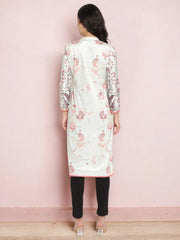 Women's Light Green Color Digital Print Velvet Kurta-AHKUVLDP-910