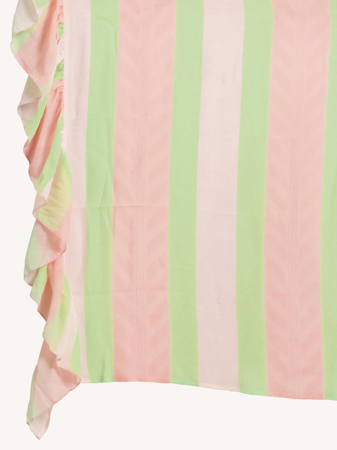 Pastel Striped Ready to Wear Saree | Indian Sari