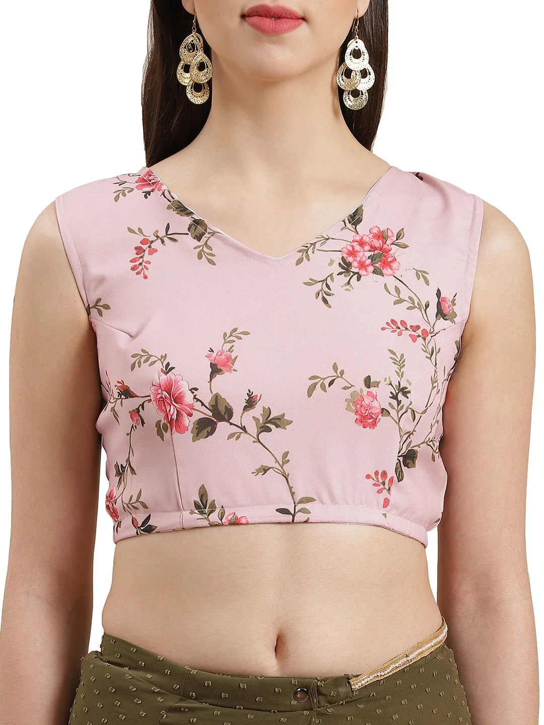 Olive Green Ready to Wear Saree | Designer Sarees India