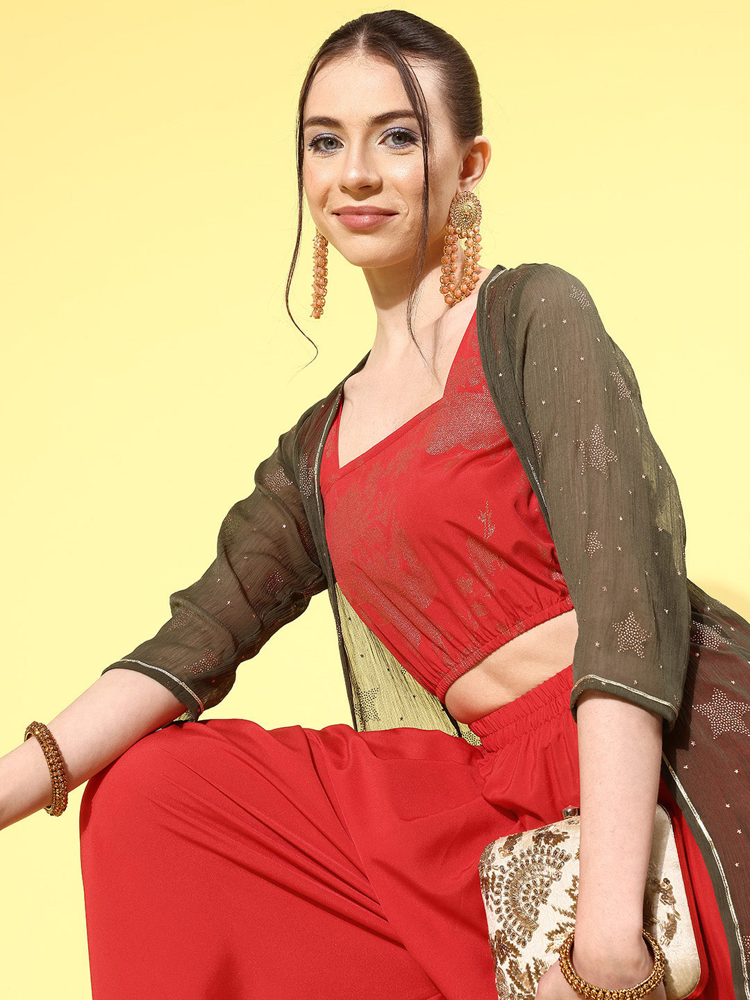 Printed Co Ord Sets with Shrug - Stylish Two Piece Sets