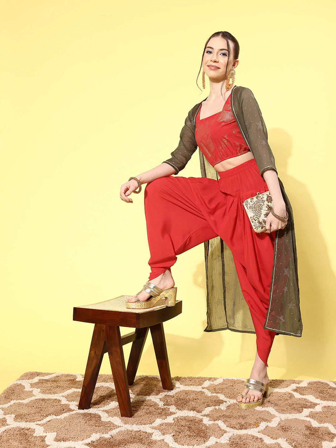 Printed Co Ord Sets with Shrug - Stylish Two Piece Sets