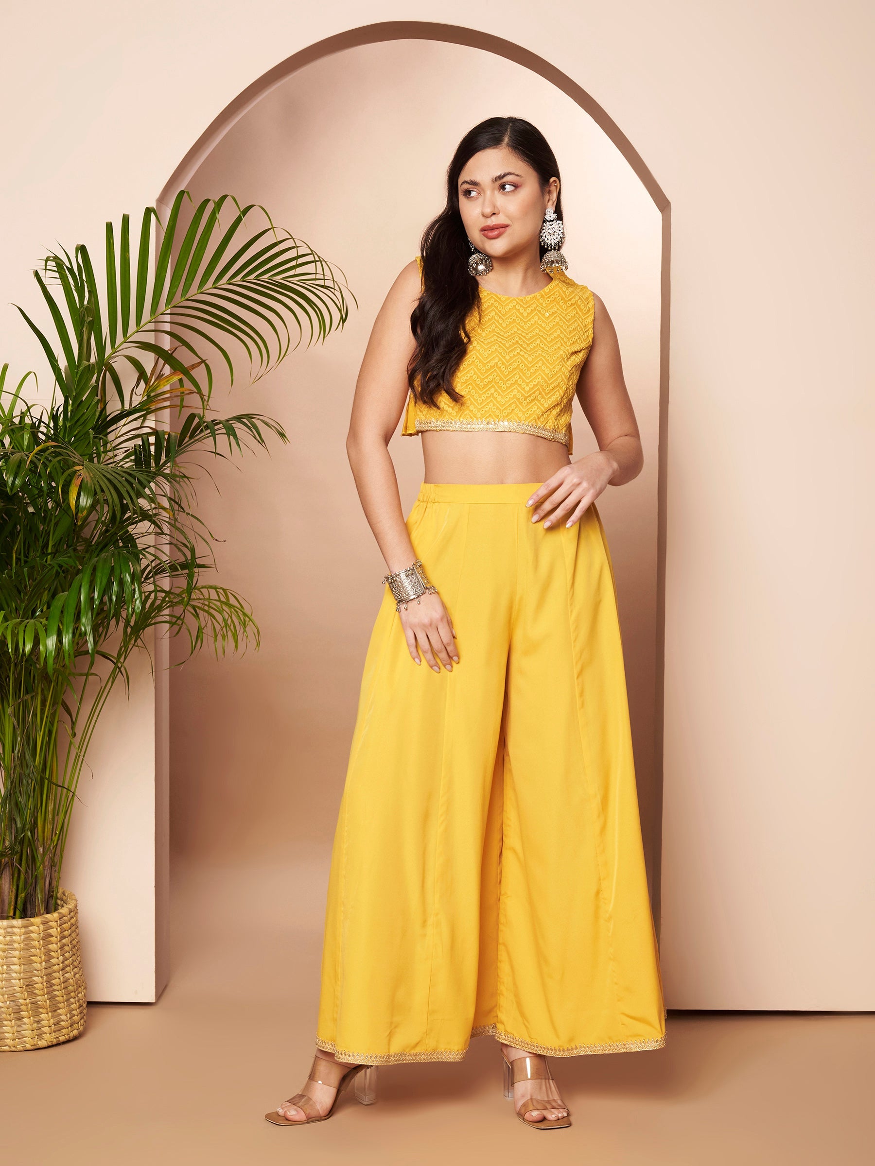 Women's YellowTraditional Wear Co-ords-AHTPPZ-COMBO-1158