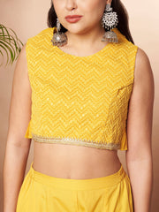 Women's YellowTraditional Wear Co-ords-AHTPPZ-COMBO-1158