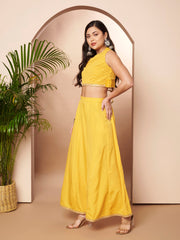 Women's YellowTraditional Wear Co-ords-AHTPPZ-COMBO-1158
