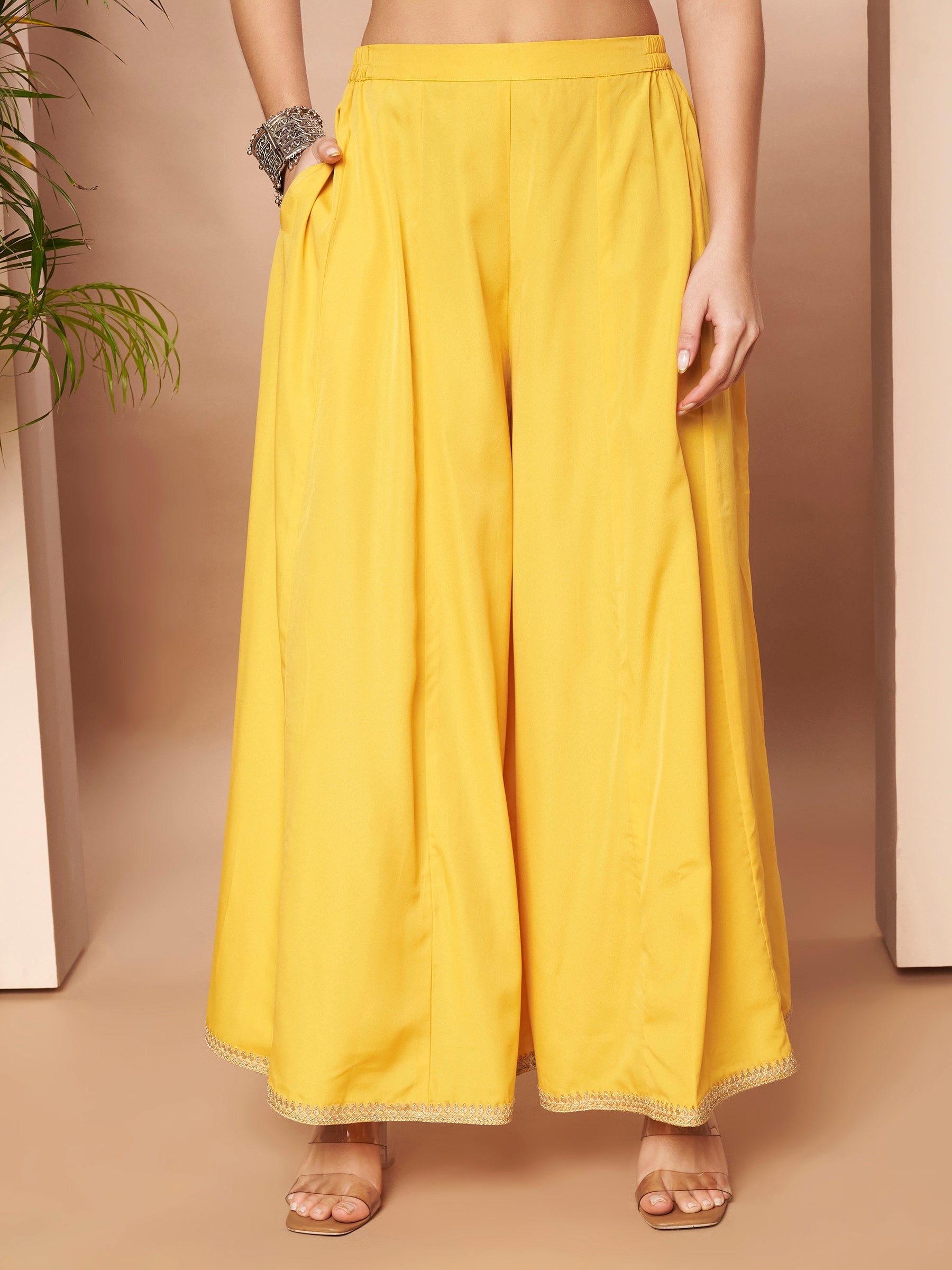 Women's YellowTraditional Wear Co-ords-AHTPPZ-COMBO-1158