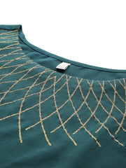 Women's Green Westren Co-ords-AHTPSKJK-COMBO-1133