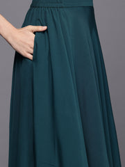 Women's Green Westren Co-ords-AHTPSKJK-COMBO-1133