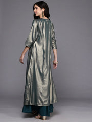 Women's Green Westren Co-ords-AHTPSKJK-COMBO-1133
