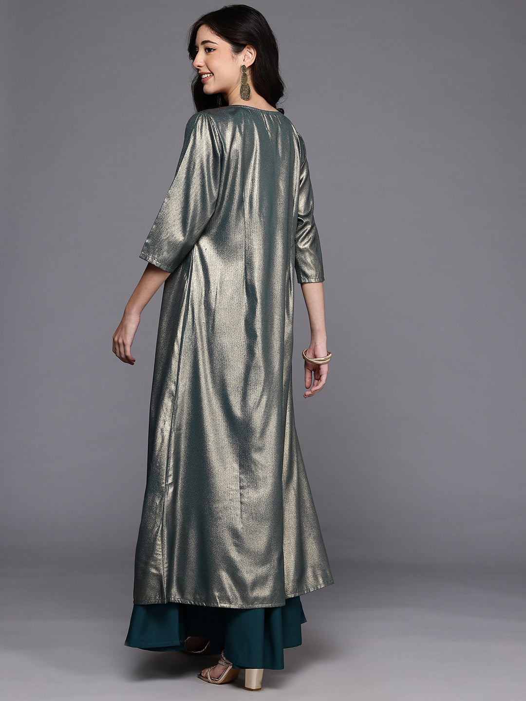 Women's Green Westren Co-ords-AHTPSKJK-COMBO-1133