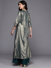 Women's Green Westren Co-ords-AHTPSKJK-COMBO-1133