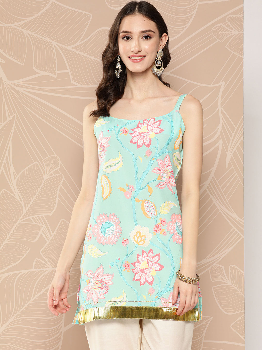 Floral Print Tunic - Buy Indian Kurtis & Tunic Tops for Women