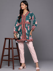 Floral Printed Tunic-AHTUCRDP-8167