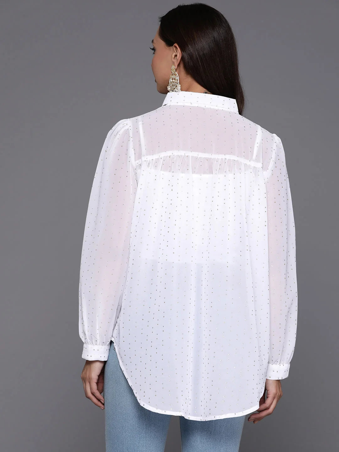 Self Design Tunic Top: Stylish Indian Kurtis for Women