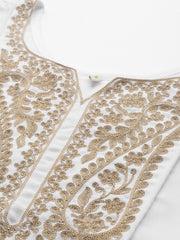 White Pashmina Embroidered Tunic-AHTUPH-8102-OA-EMB1