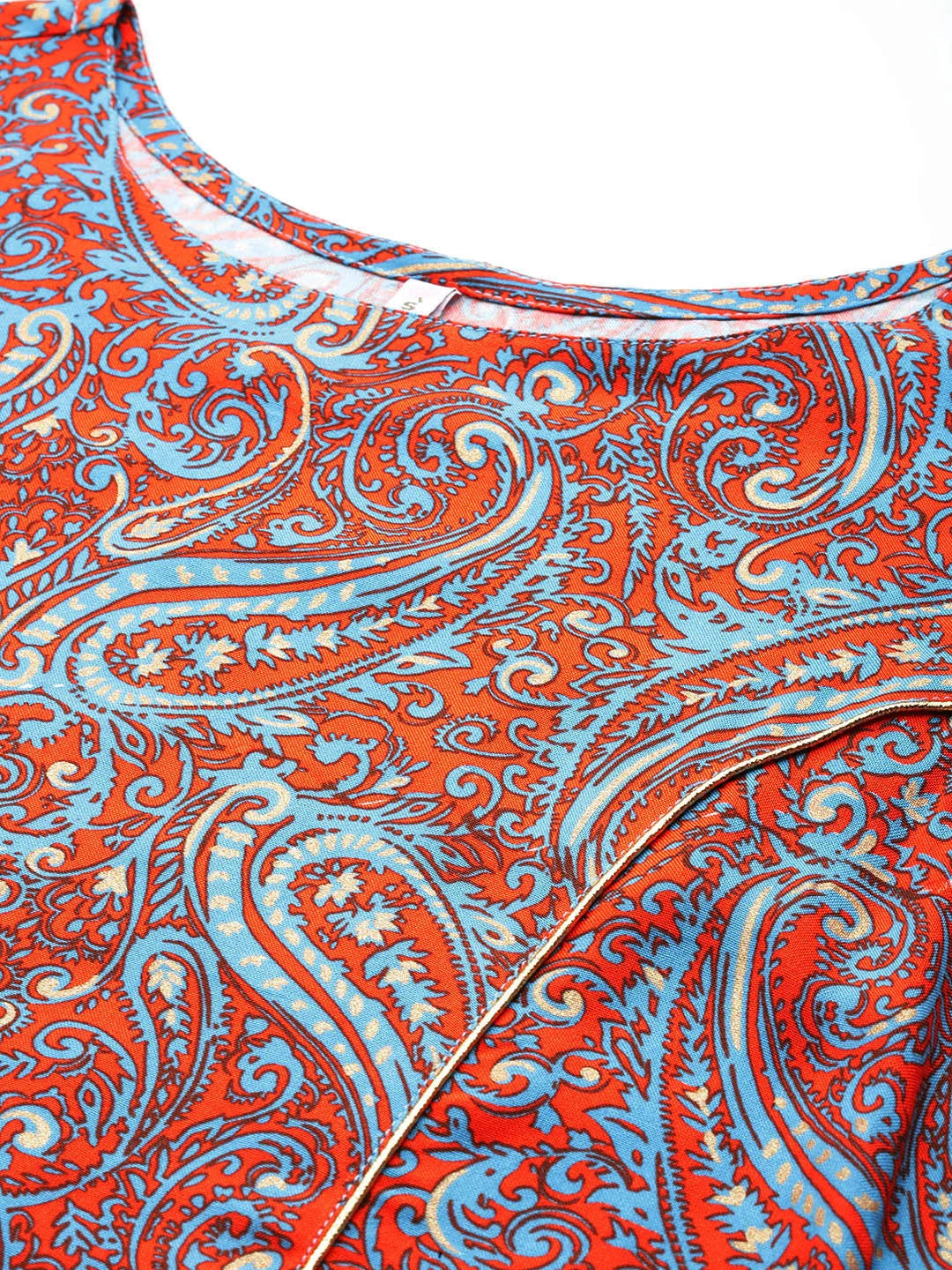 Women's Printed Tunic and Trousers Set - Indian Kurta Sets