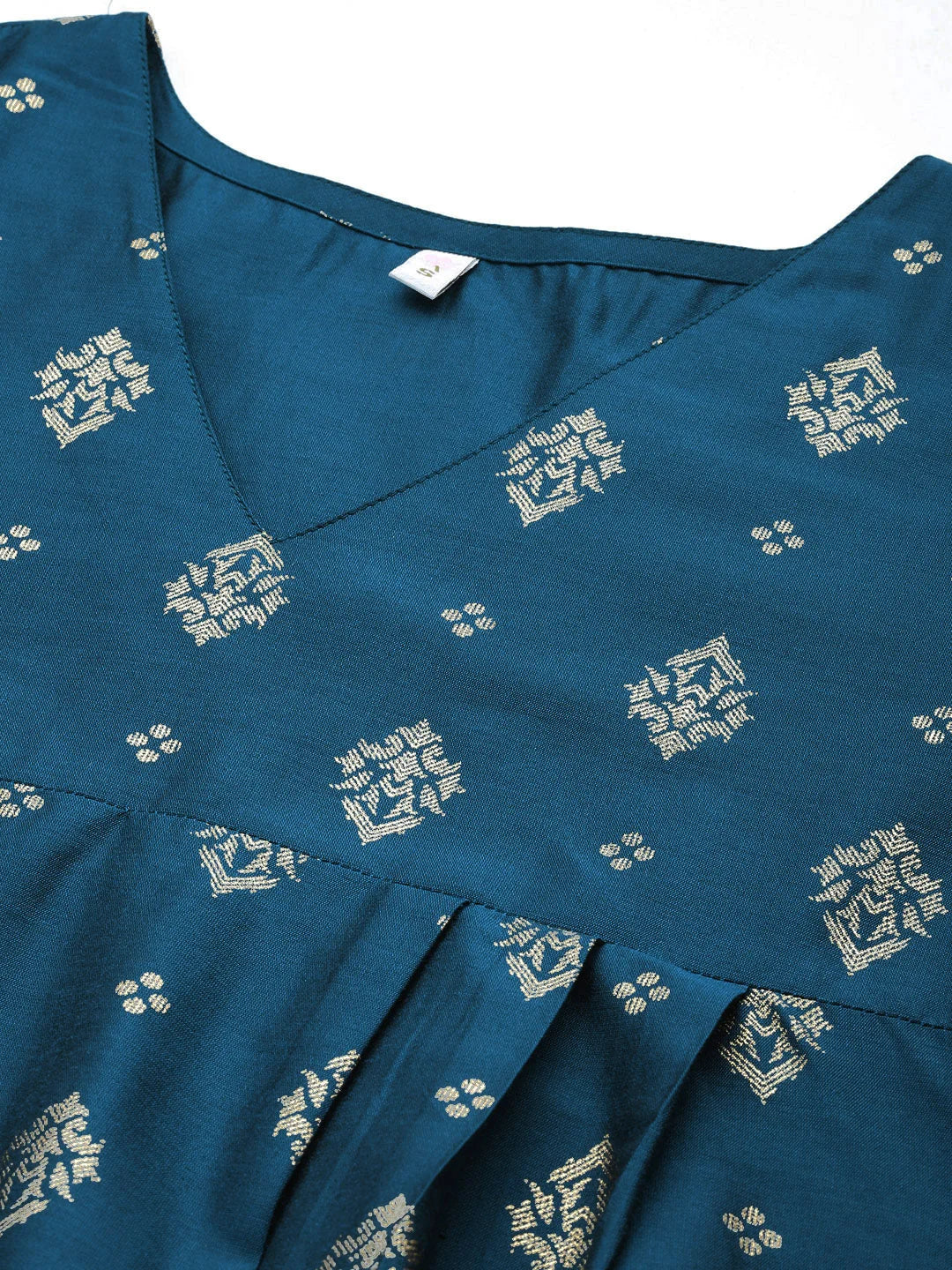 Printed Polyester Tunic Top - Indian Kurtis for Women