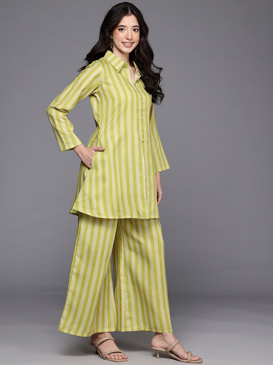 Women's Yellow Westren Co-ords-AHTUPZ-COMBO-1120