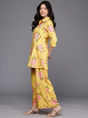 Women's Yellow Westren Co-ords-AHTUPZ-COMBO-1127