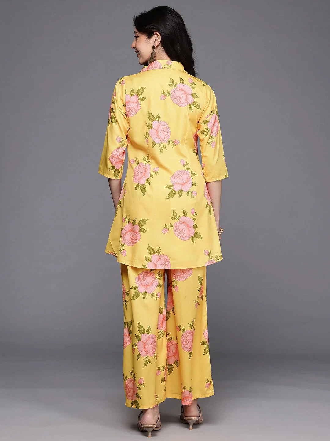 Women's Yellow Westren Co-ords-AHTUPZ-COMBO-1127