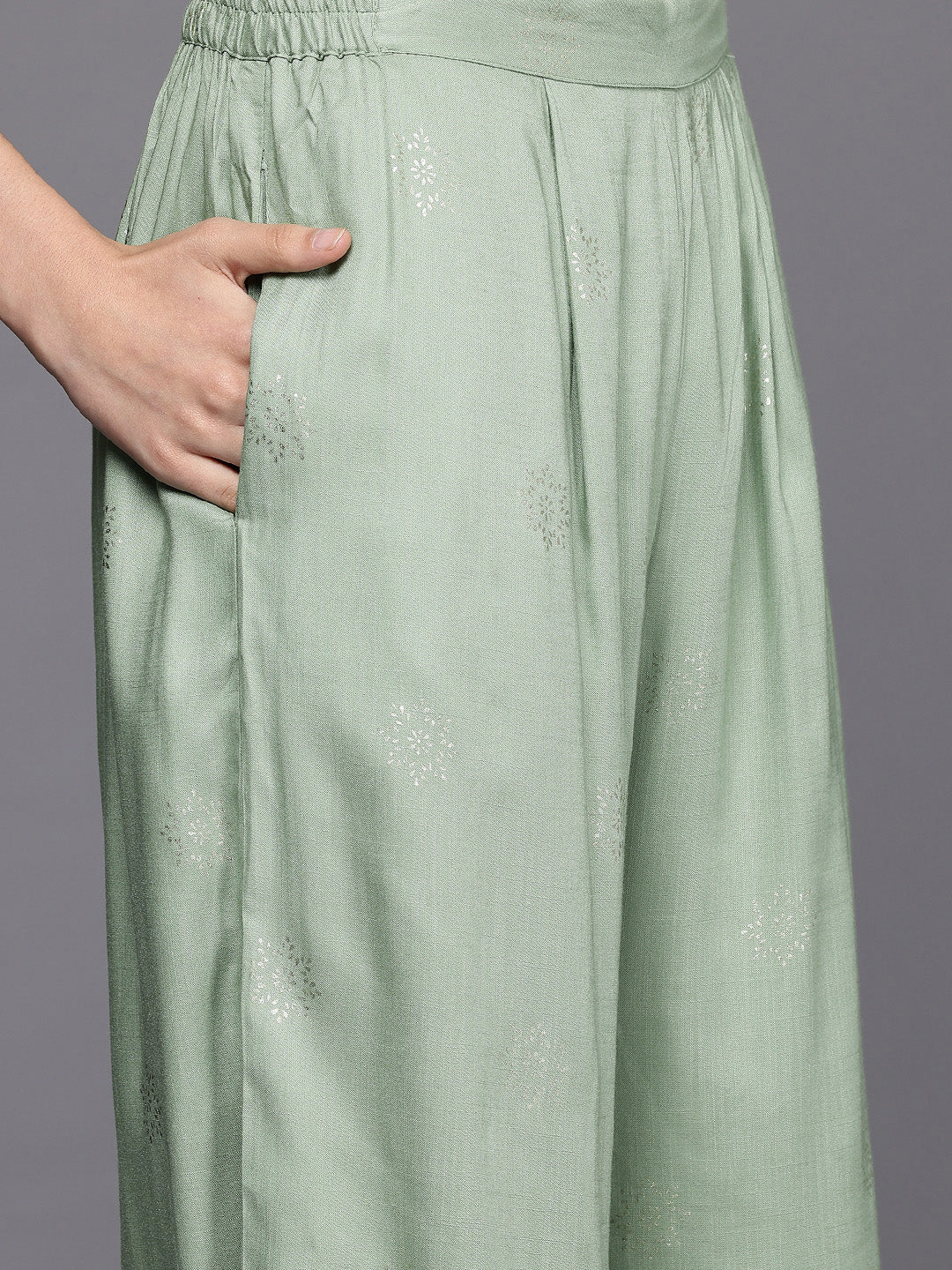 Women's Green Westren Co-ords-AHTUPZ-COMBO-1129