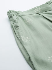 Women's Green Westren Co-ords-AHTUPZ-COMBO-1129