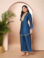 Women's BlueTraditional Wear Co-ords-AHTUPZ-COMBO-1168