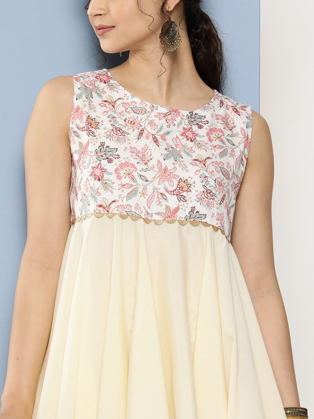 Floral Co Ord Sets Women - Pink & Cream Two Piece Sets