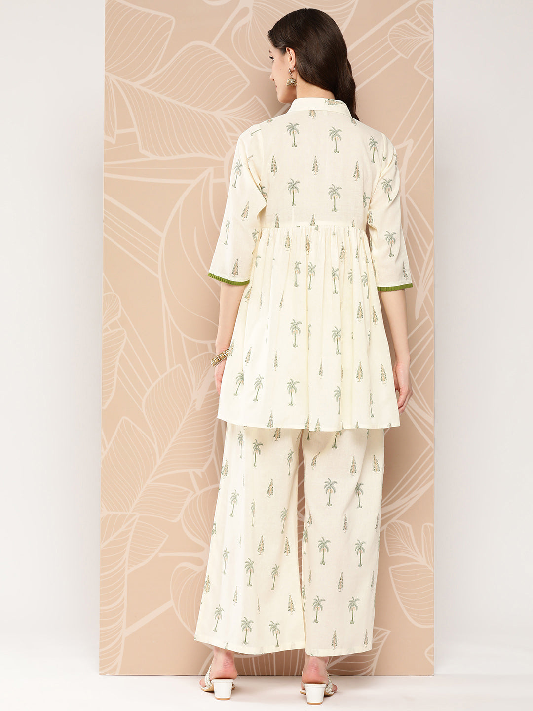 Printed Cotton Kurta and Palazzo Set | Indian Women's Style