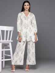 Printed Pure Cotton Ethnic Tunic with Palazzos-AHTUPZ-COMBO-739