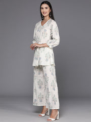 Printed Pure Cotton Ethnic Tunic with Palazzos-AHTUPZ-COMBO-739