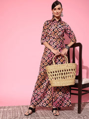 Women Printed Tunic with Palazzos-AHTUPZ-COMBO-772-FF