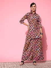 Women Printed Tunic with Palazzos-AHTUPZ-COMBO-772-FF